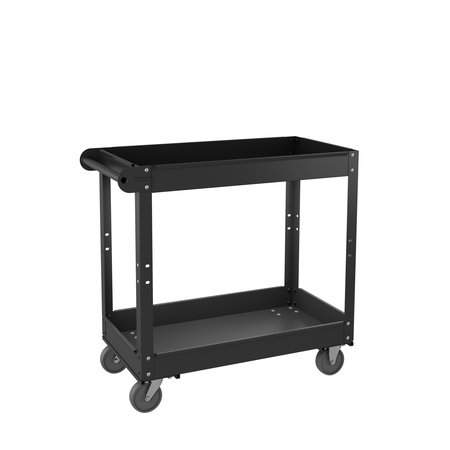 HIRSH Steel Utility Cart, 2 Shelves 22639